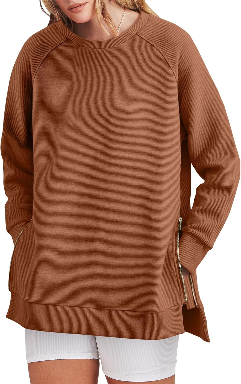Kelly | Side Zipper Oversized Sweatshirt
