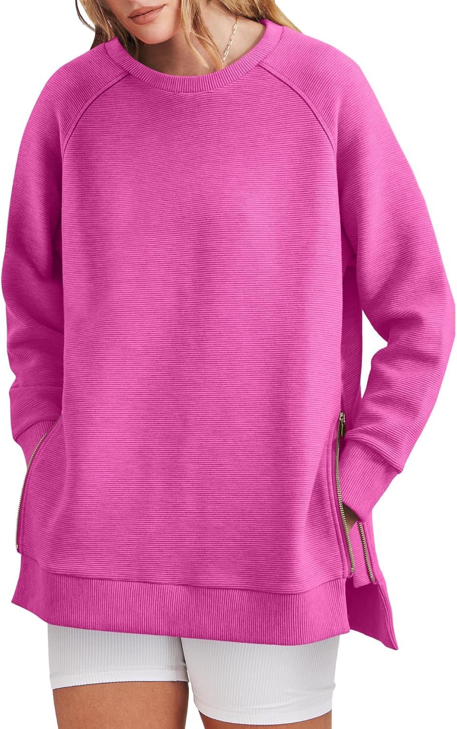 Kelly | Side Zipper Oversized Sweatshirt