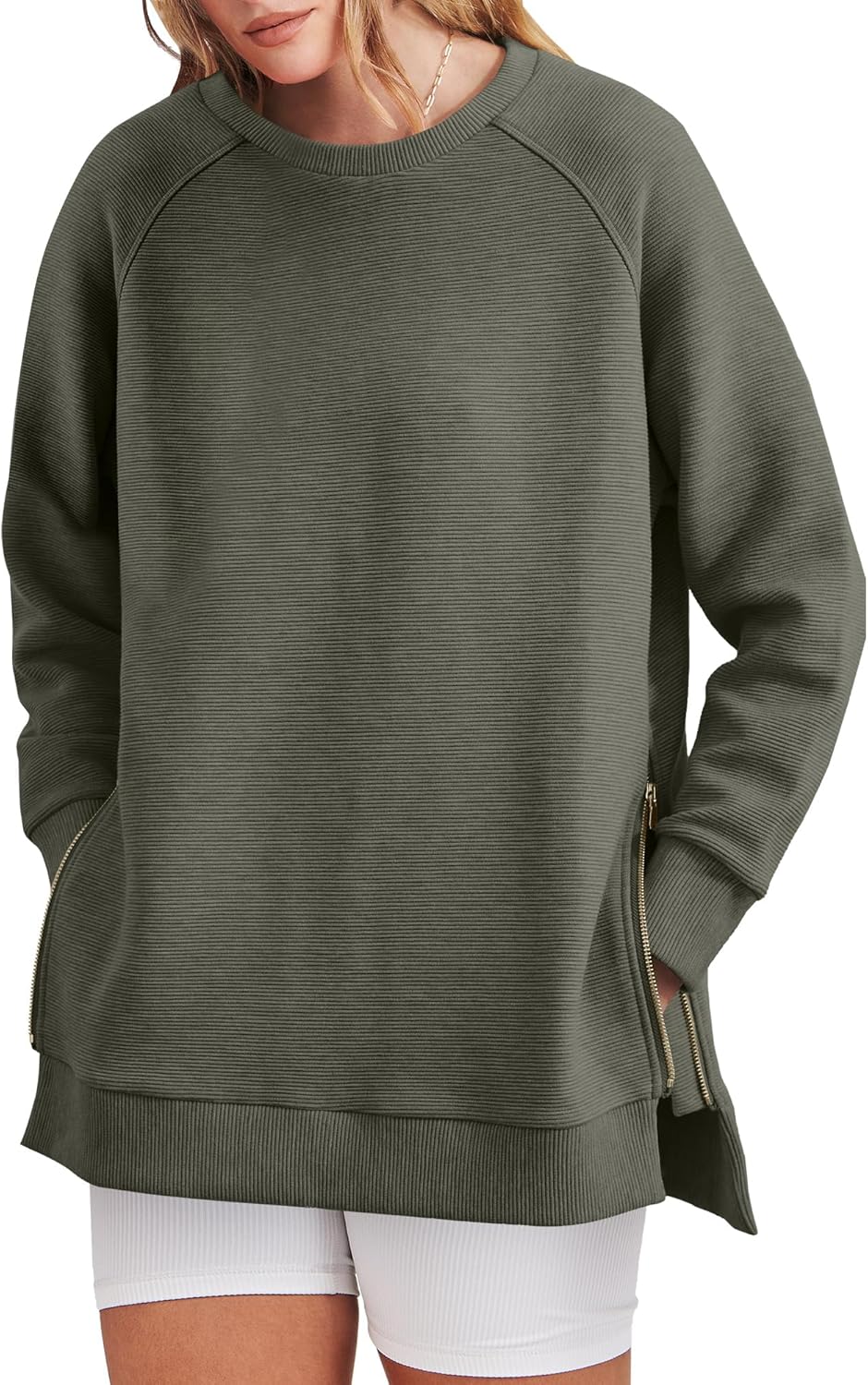 Kelly | Side Zipper Oversized Sweatshirt