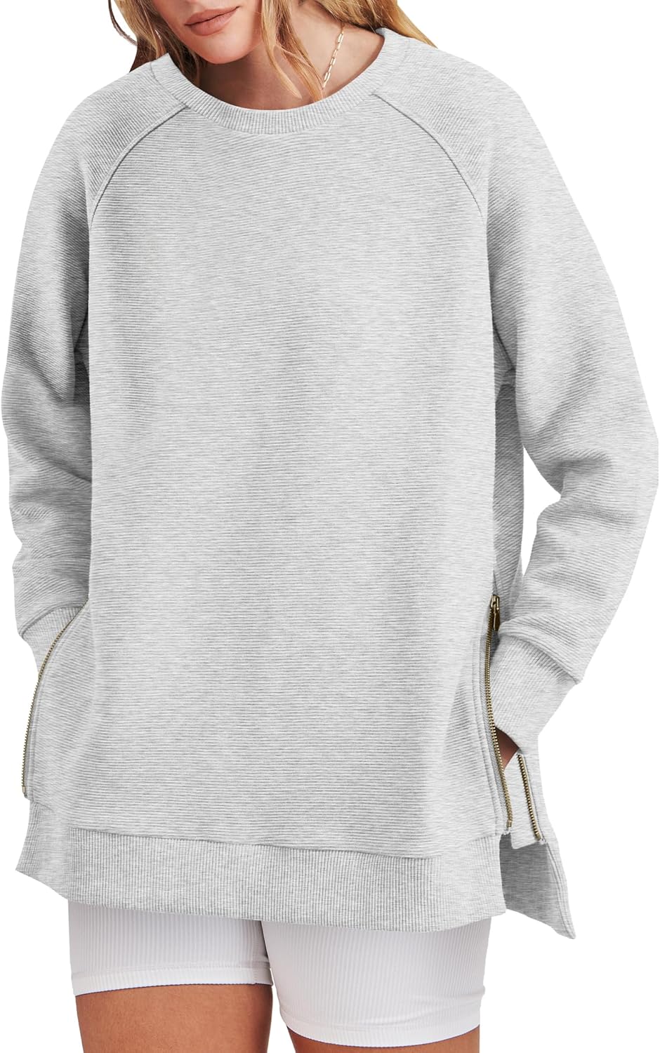 Kelly | Side Zipper Oversized Sweatshirt