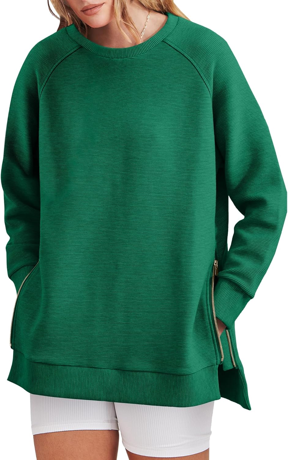 Kelly | Side Zipper Oversized Sweatshirt