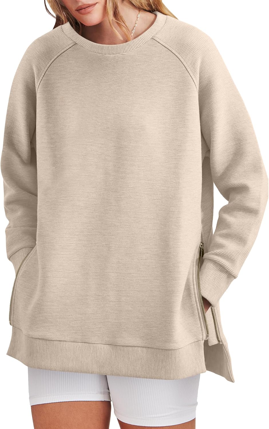 Kelly | Side Zipper Oversized Sweatshirt