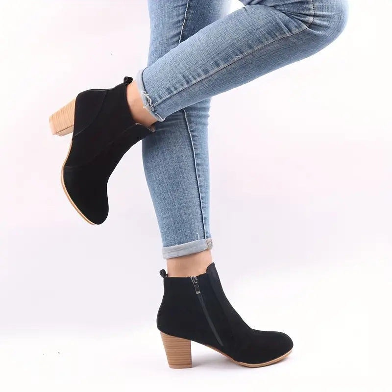 Women’s Comfort Chunky Heel Ankle Boots