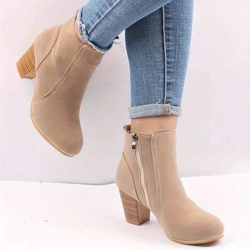 Women’s Comfort Chunky Heel Ankle Boots