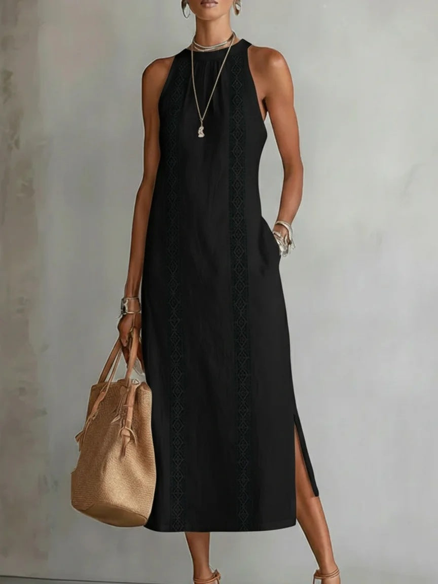 Vittoria Maxi Dress - Timeless Elegance and Artisan Embroidery