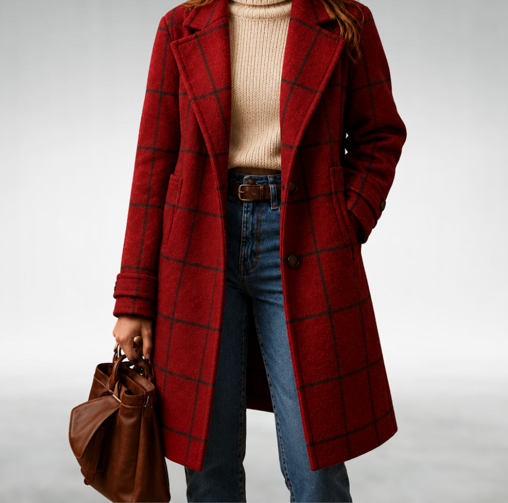Lauren Classic Checkered Coat