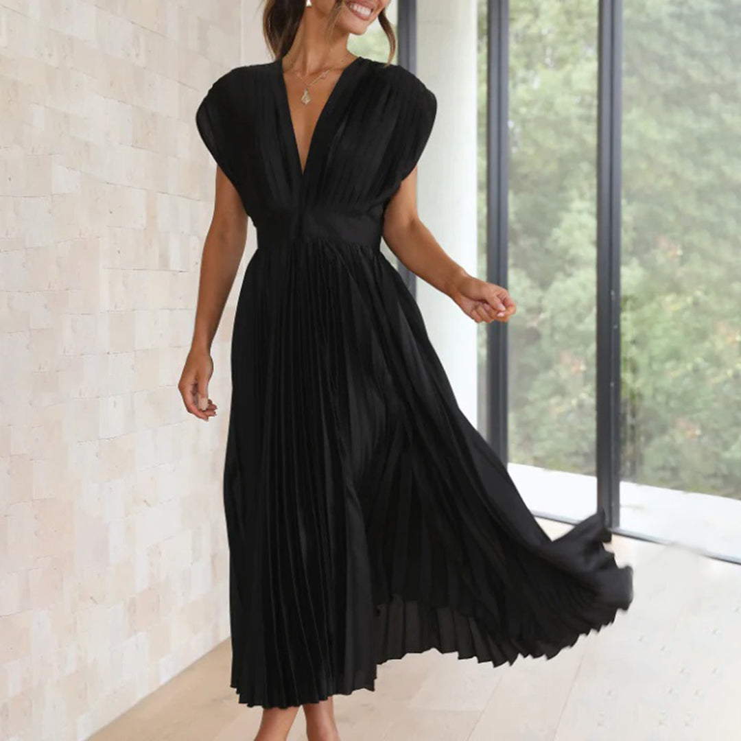 Timeless Pleated Midi Dress