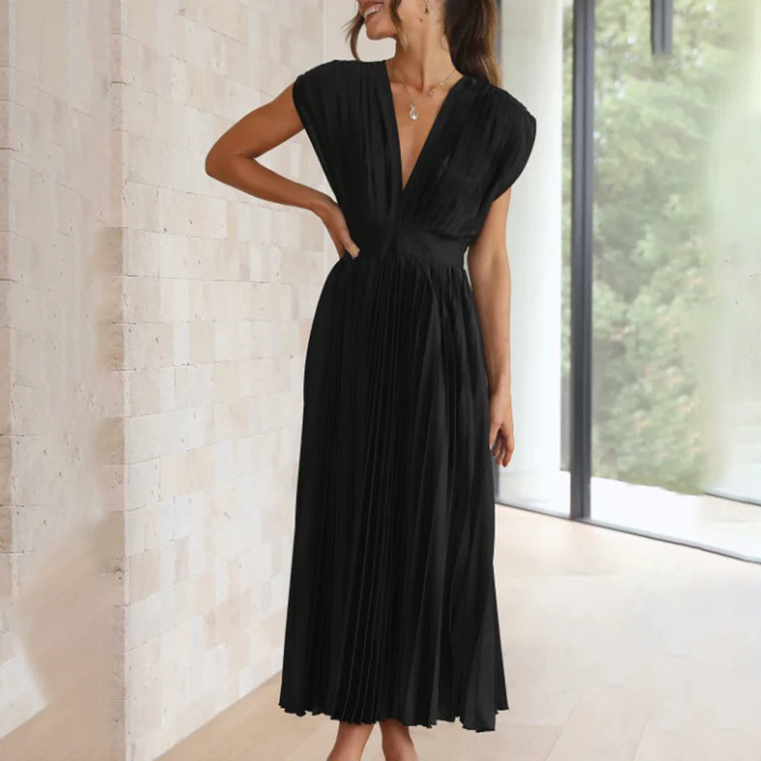 Timeless Pleated Midi Dress