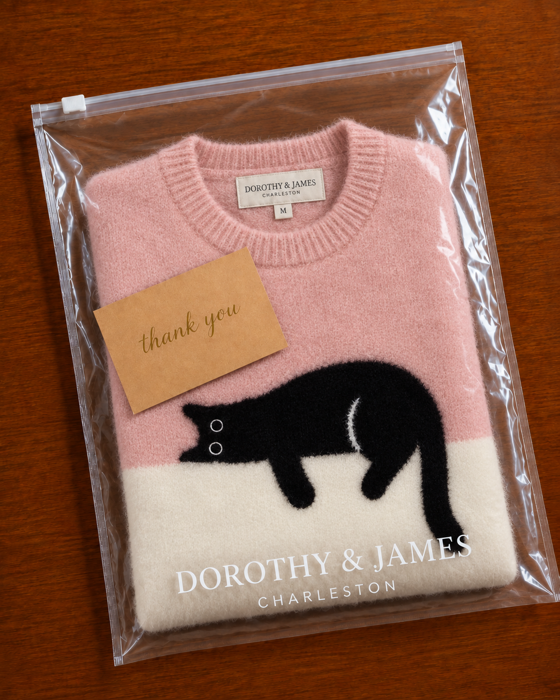 Jenny™ | Elegant Cat Print Oversized Sweater