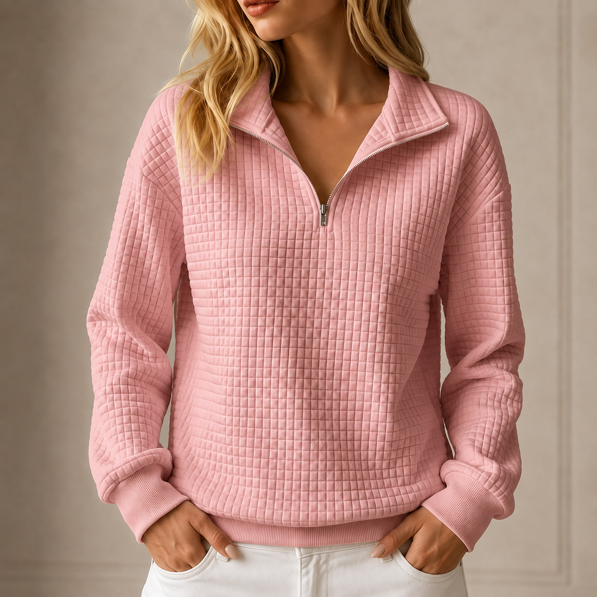 Waverly™ Quilted Half-Zip Top