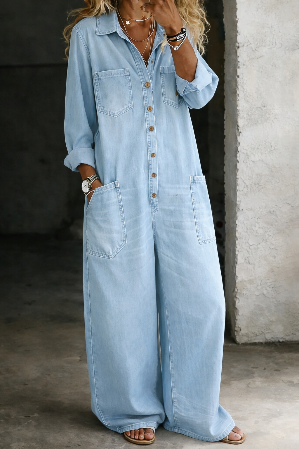 Talia | Relaxed Wide-Leg Jumpsuit
