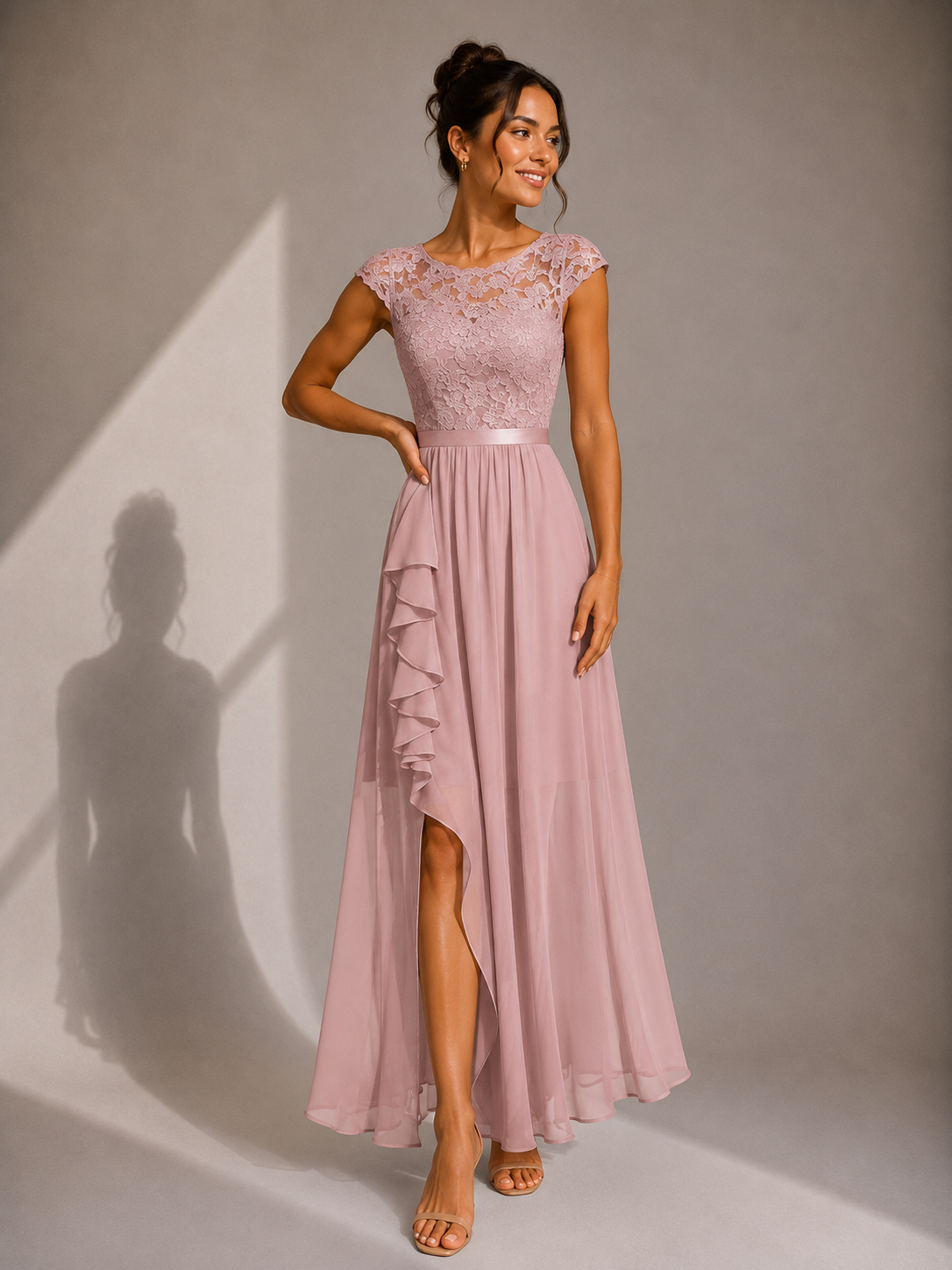 JUSTYNA | ELEGANT LACE MAXI DRESS FOR WOMEN