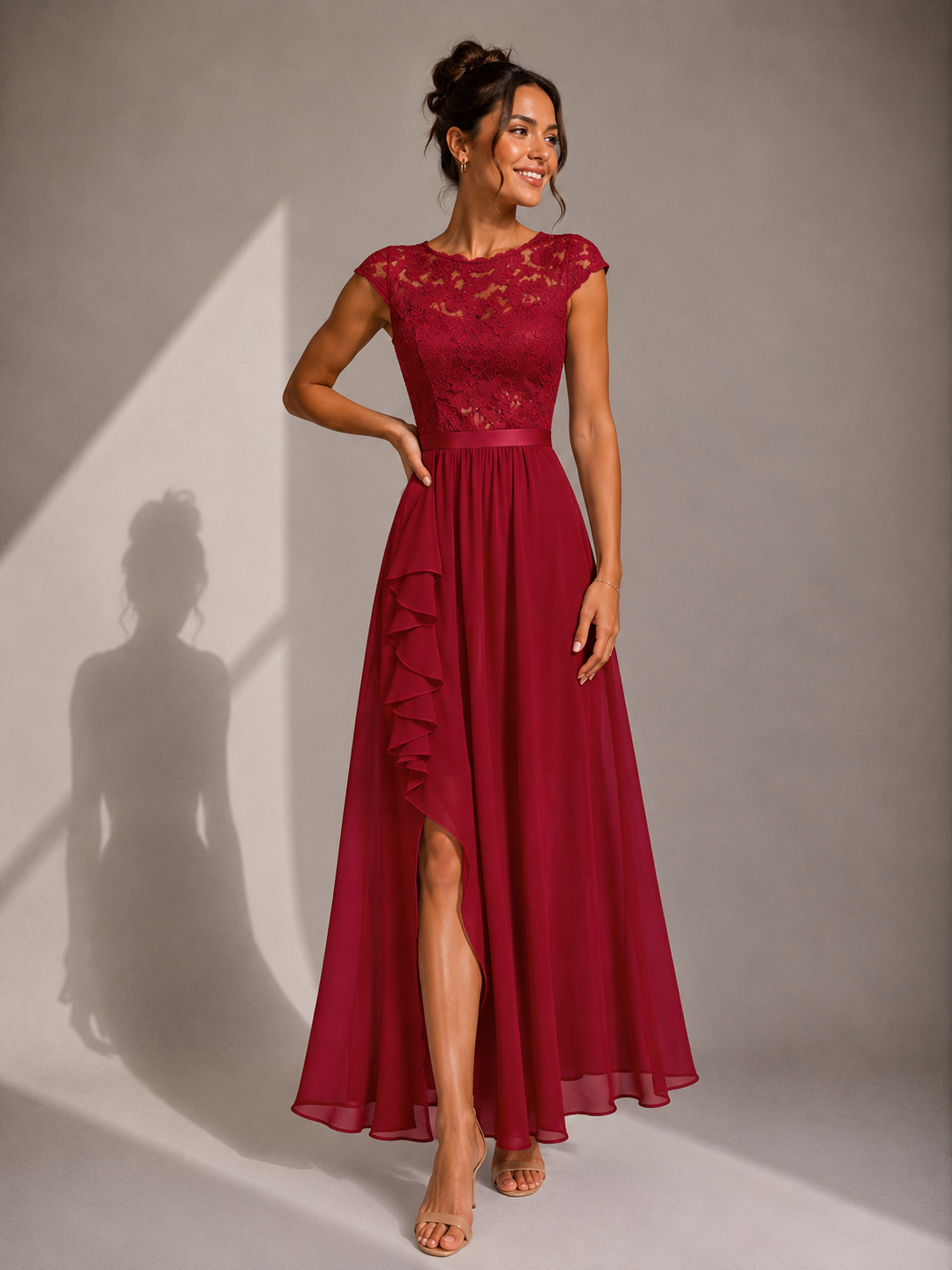 JUSTYNA | ELEGANT LACE MAXI DRESS FOR WOMEN