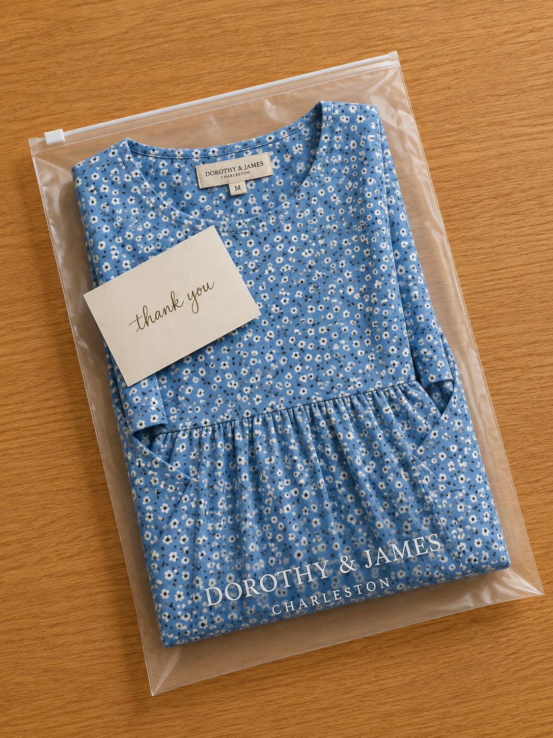 Blue Meadow Easy-Wear Floral Midi Dress