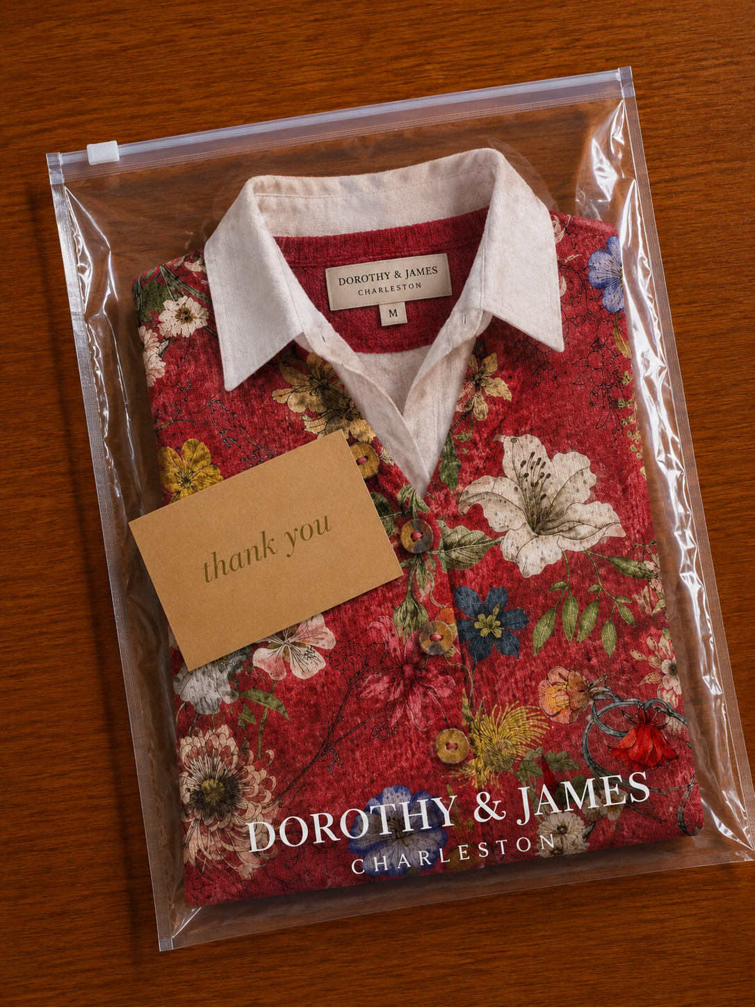 Vintage Floral Art Print Buttoned Cardigan