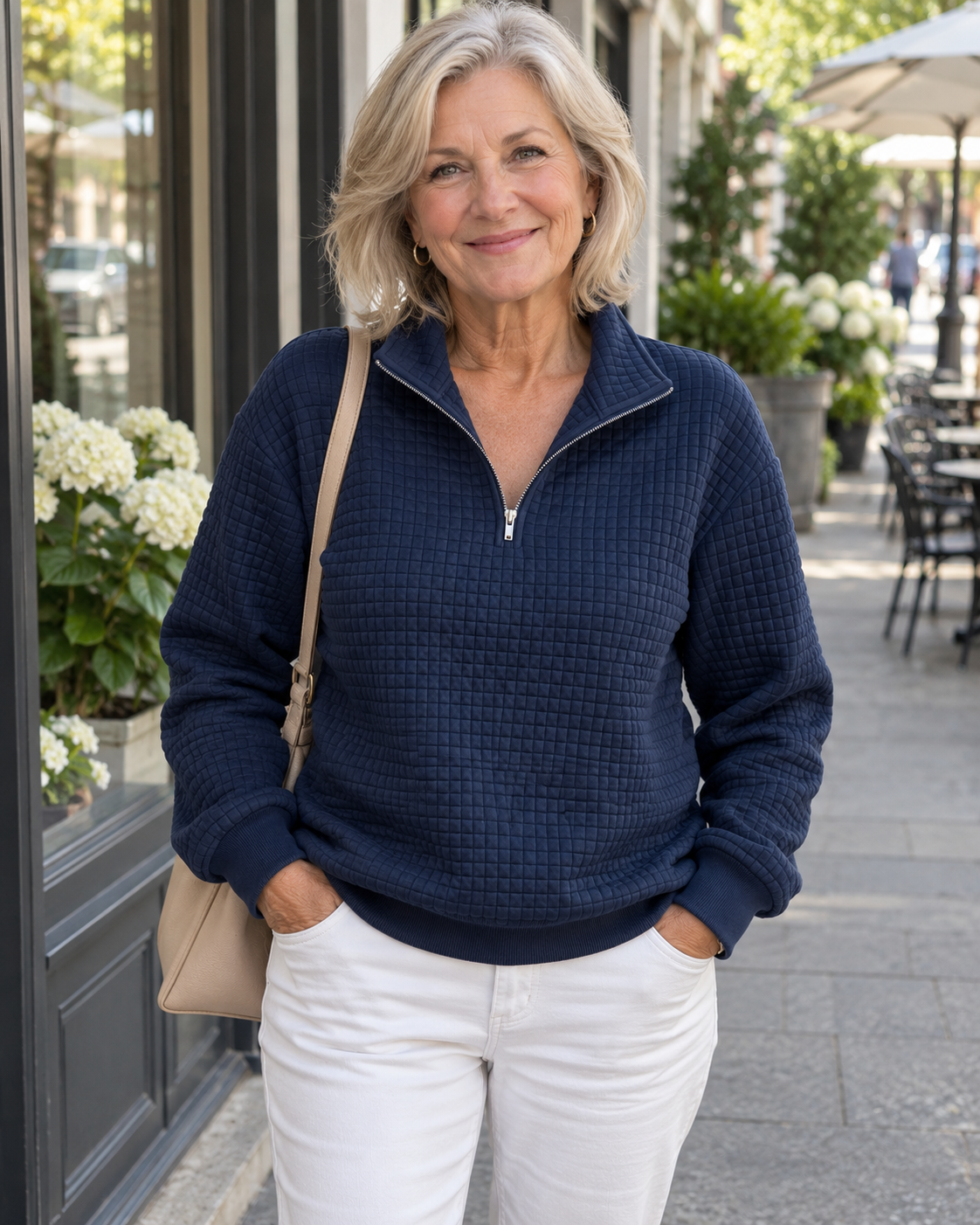Waverly™ Quilted Half-Zip Top