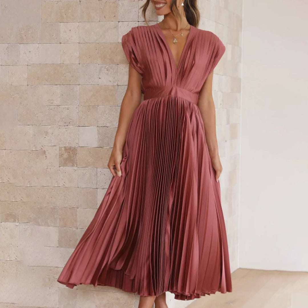 Timeless Pleated Midi Dress