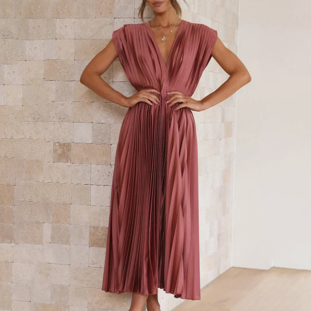 Timeless Pleated Midi Dress