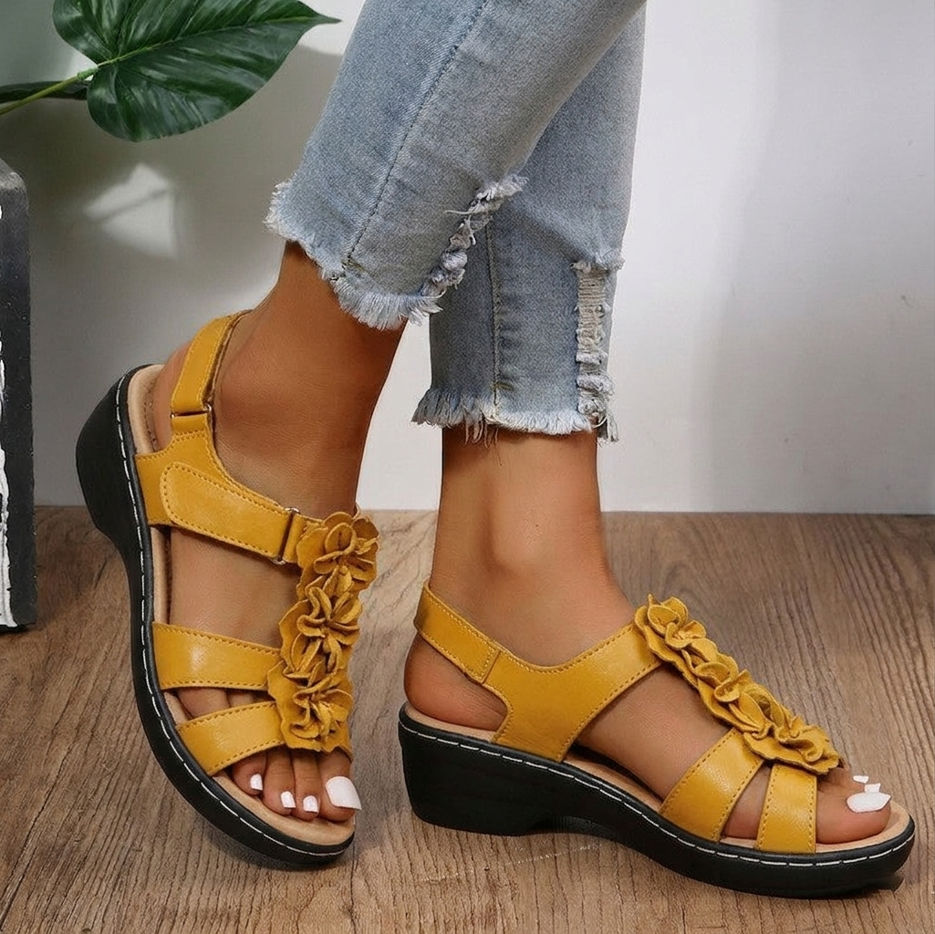 Orthopedic Sandals - Burgundy