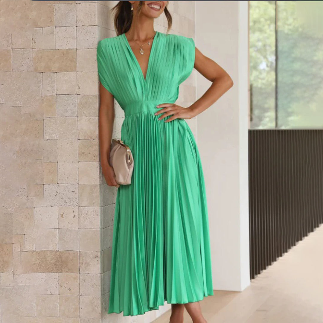 Timeless Pleated Midi Dress