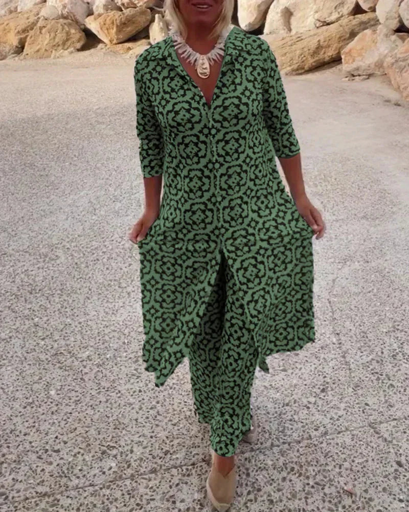 Sara™ | Two-Piece Set with Button Closure