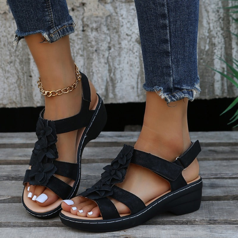 Orthopedic Sandals - Burgundy