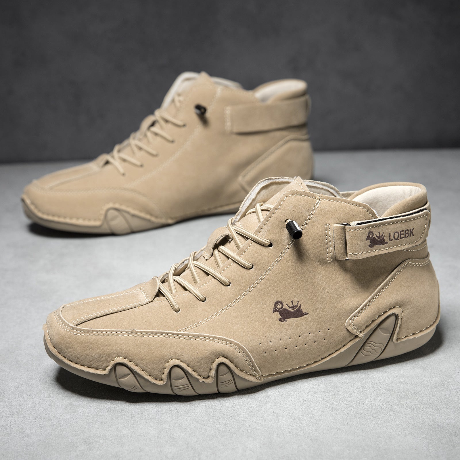 Men’s High-Top Octopus Print Casual Boots