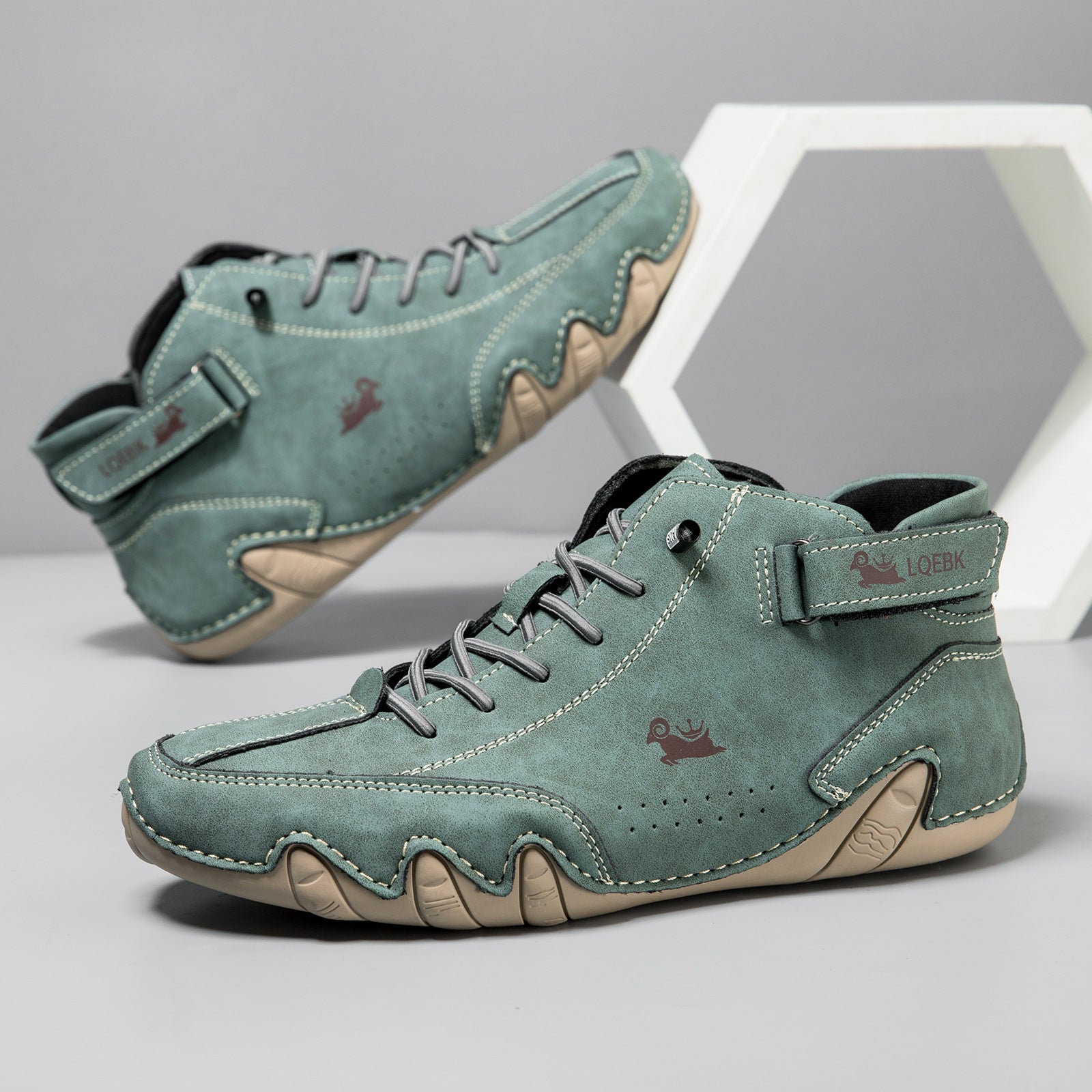 Men’s High-Top Octopus Print Casual Boots
