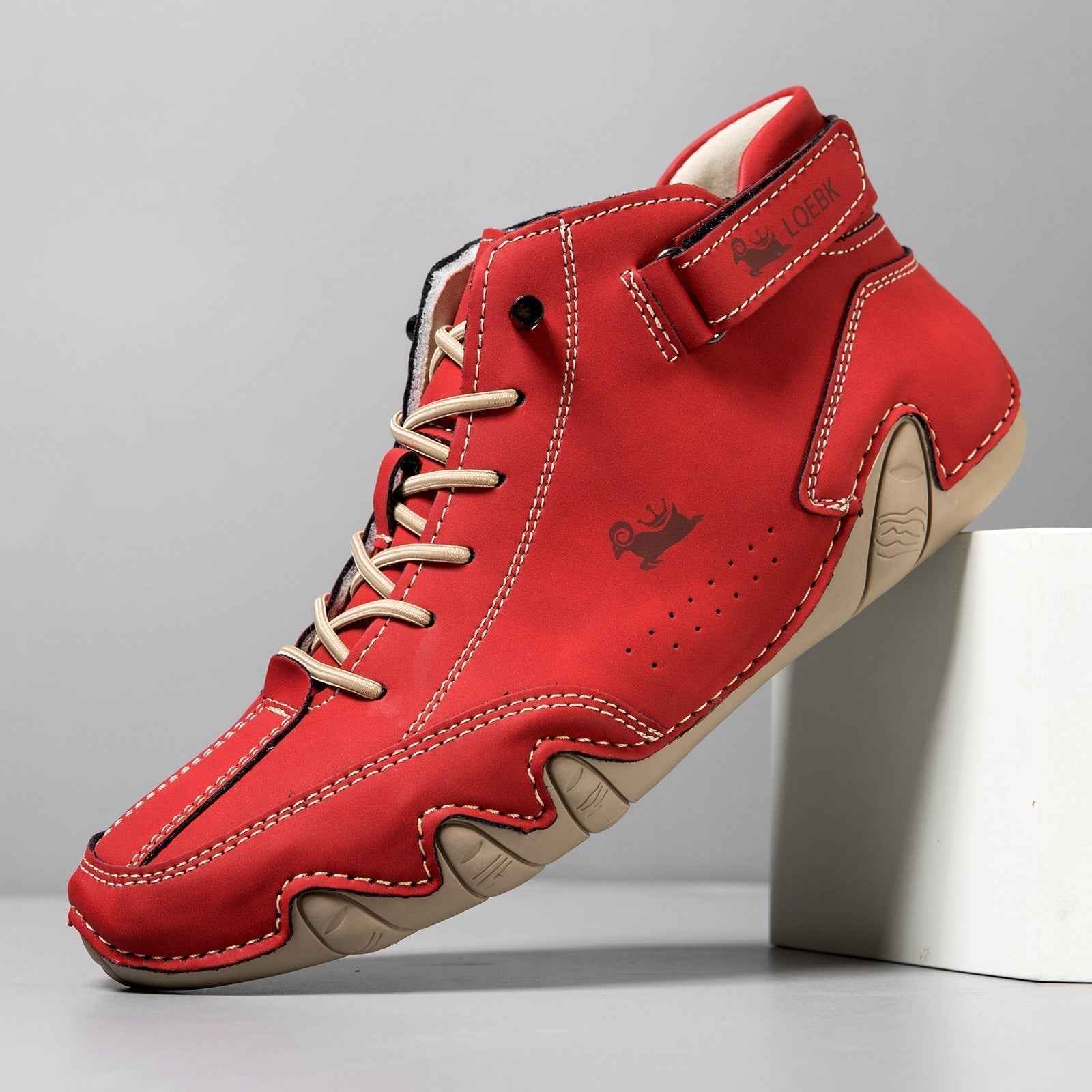 Men’s High-Top Octopus Print Casual Boots