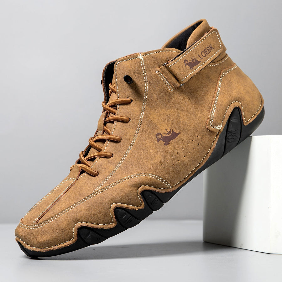 Men’s High-Top Octopus Print Casual Boots