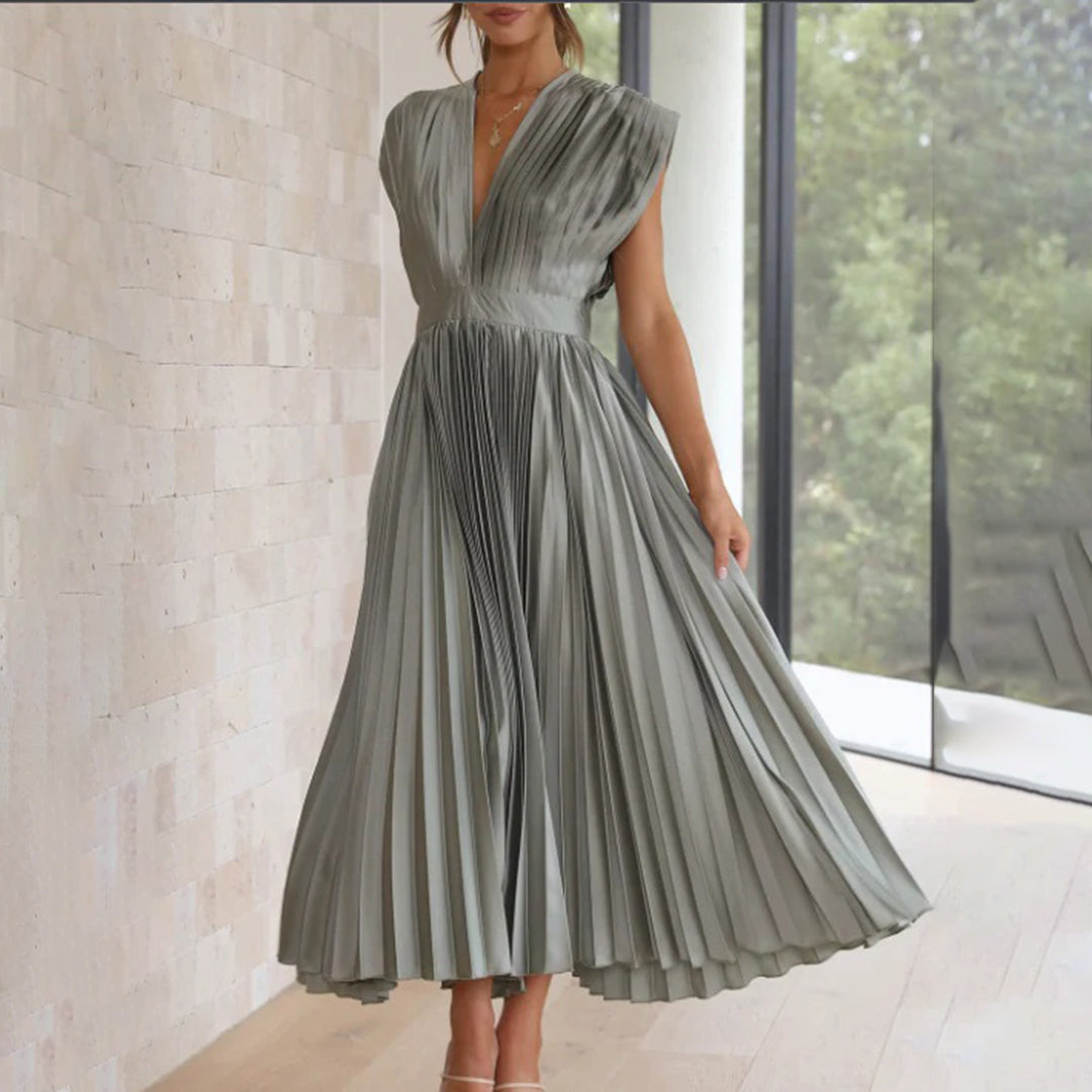 Timeless Pleated Midi Dress