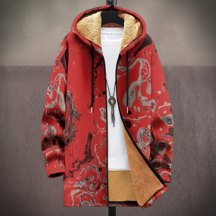 Scarlett | Art-Inspired Hooded Cardigan