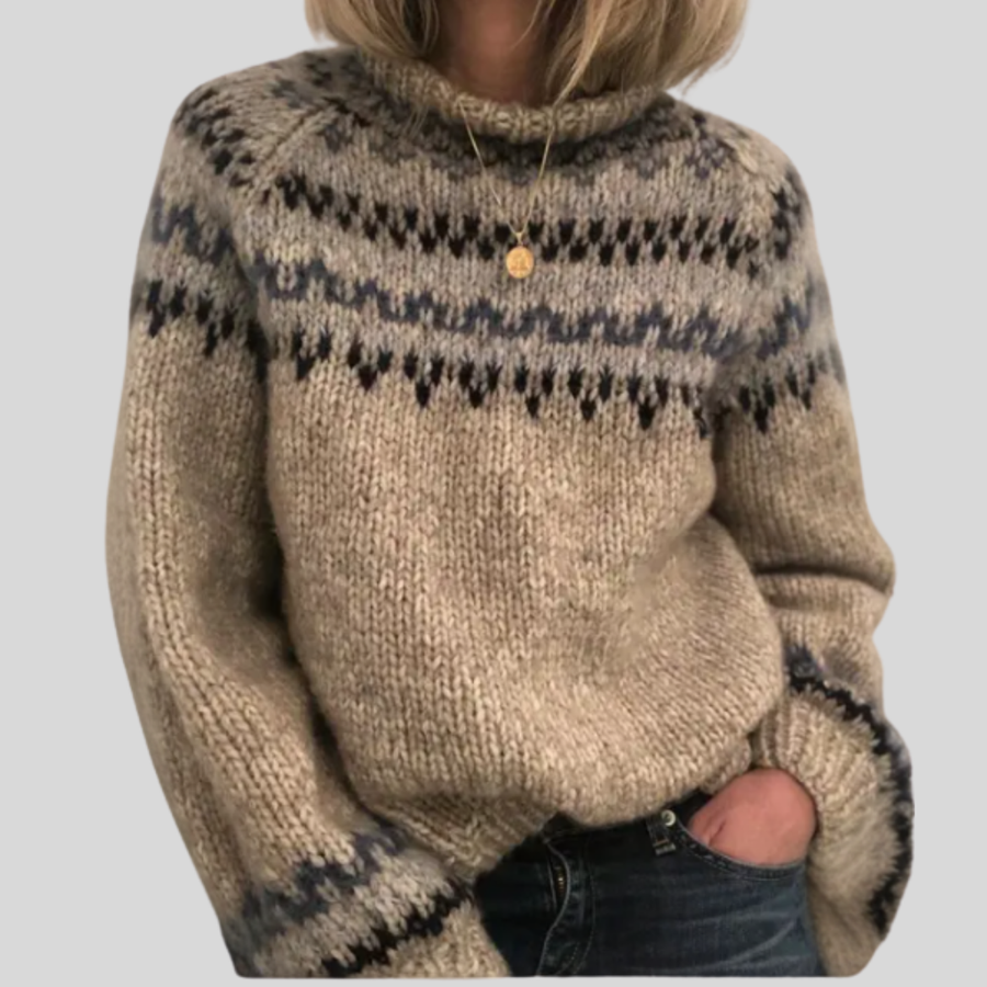 Women’s Nordic Fair Isle Knit Sweater
