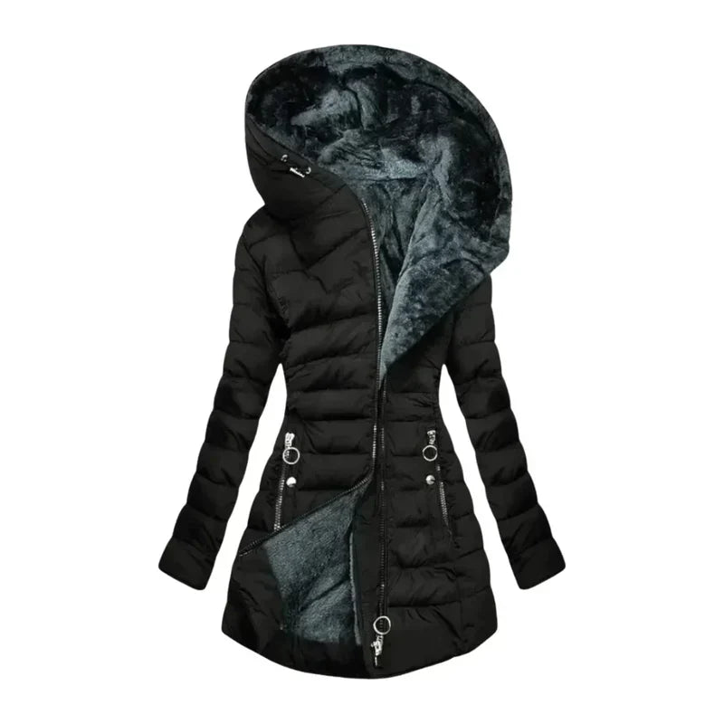 Sienna™ | Fleece-Lined Hooded Winter Coat