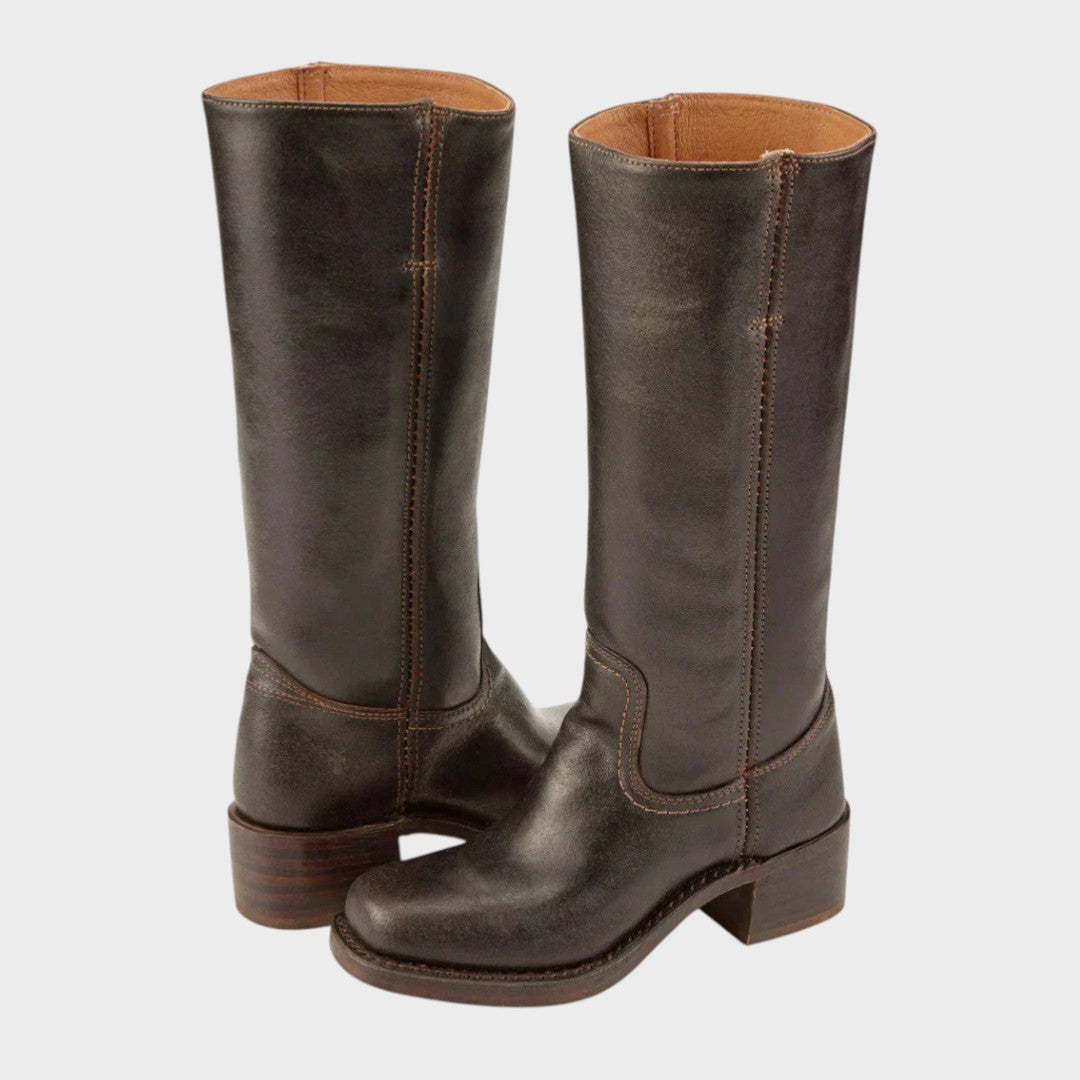Rhonda™ | Leather Tall Boots