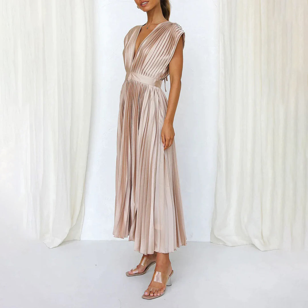 Timeless Pleated Midi Dress