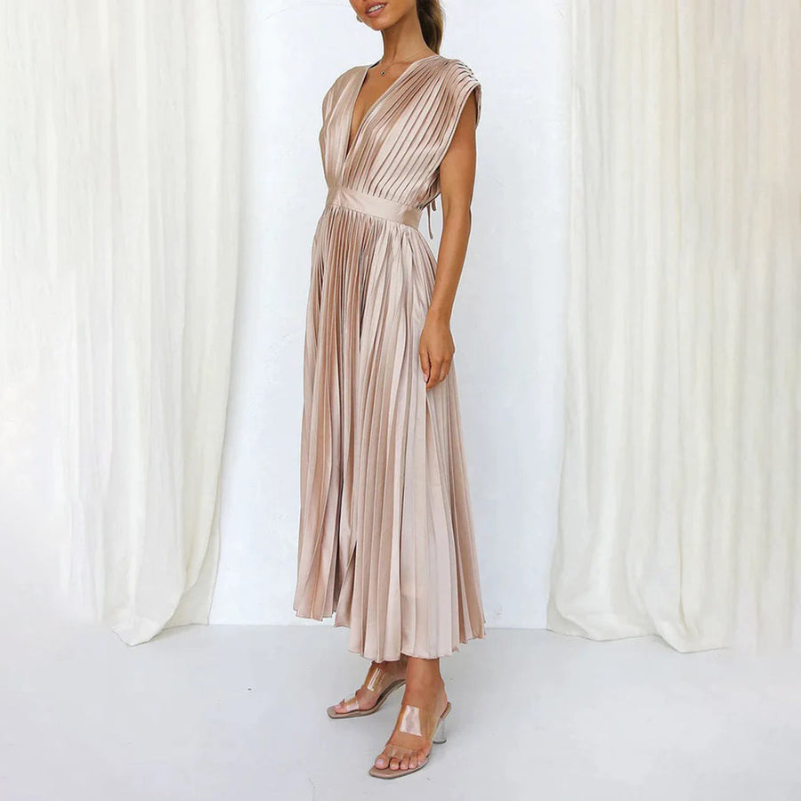 Timeless Pleated Midi Dress