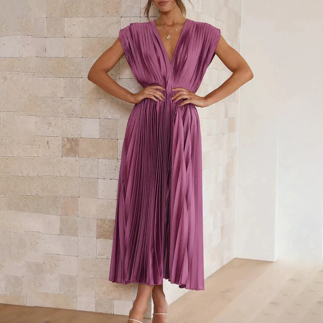 Timeless Pleated Midi Dress