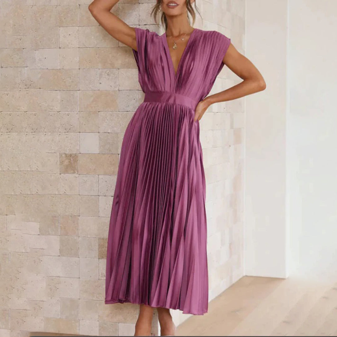 Timeless Pleated Midi Dress