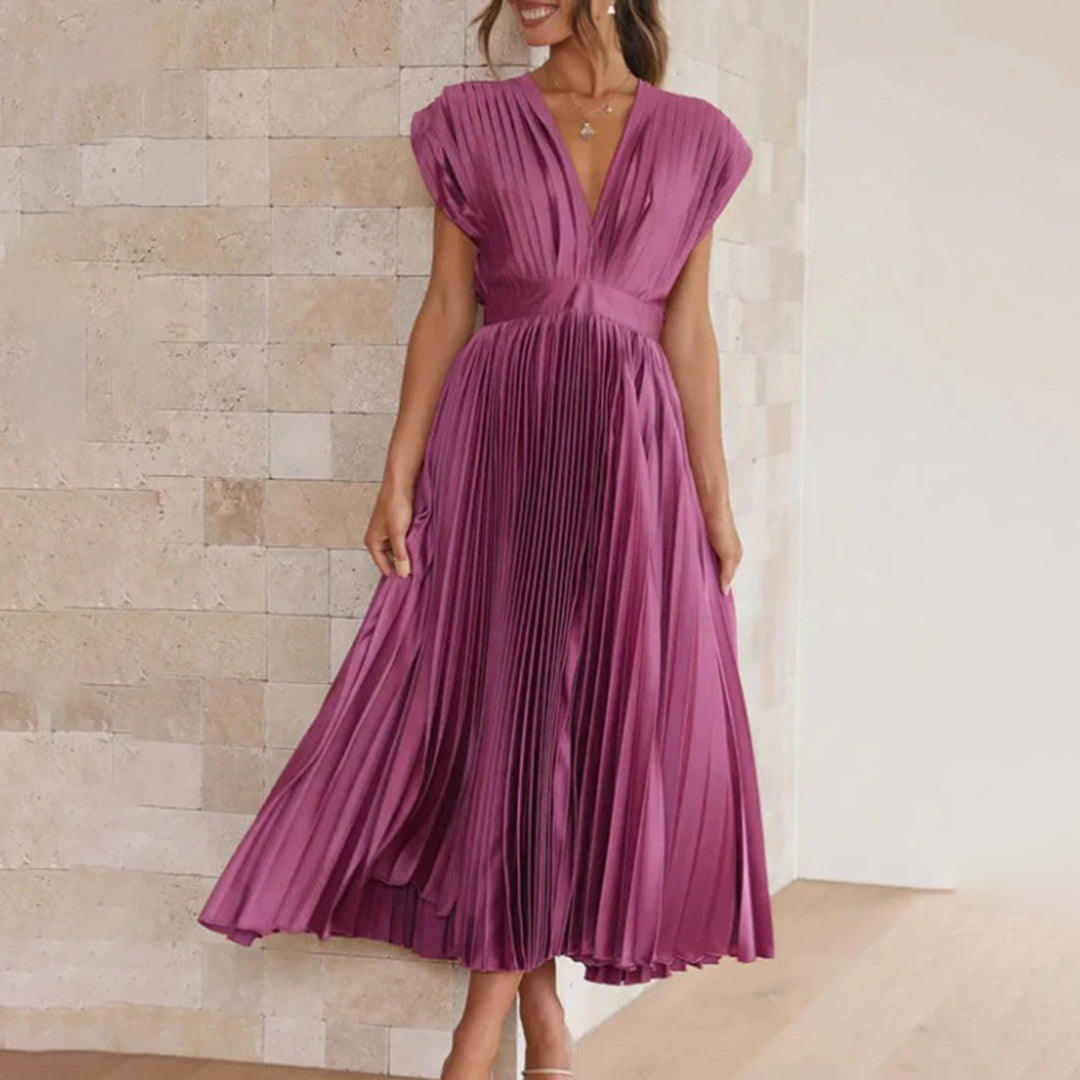 Timeless Pleated Midi Dress