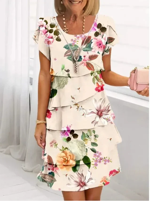 Helena | Elegant Ruffled Comfort Dress