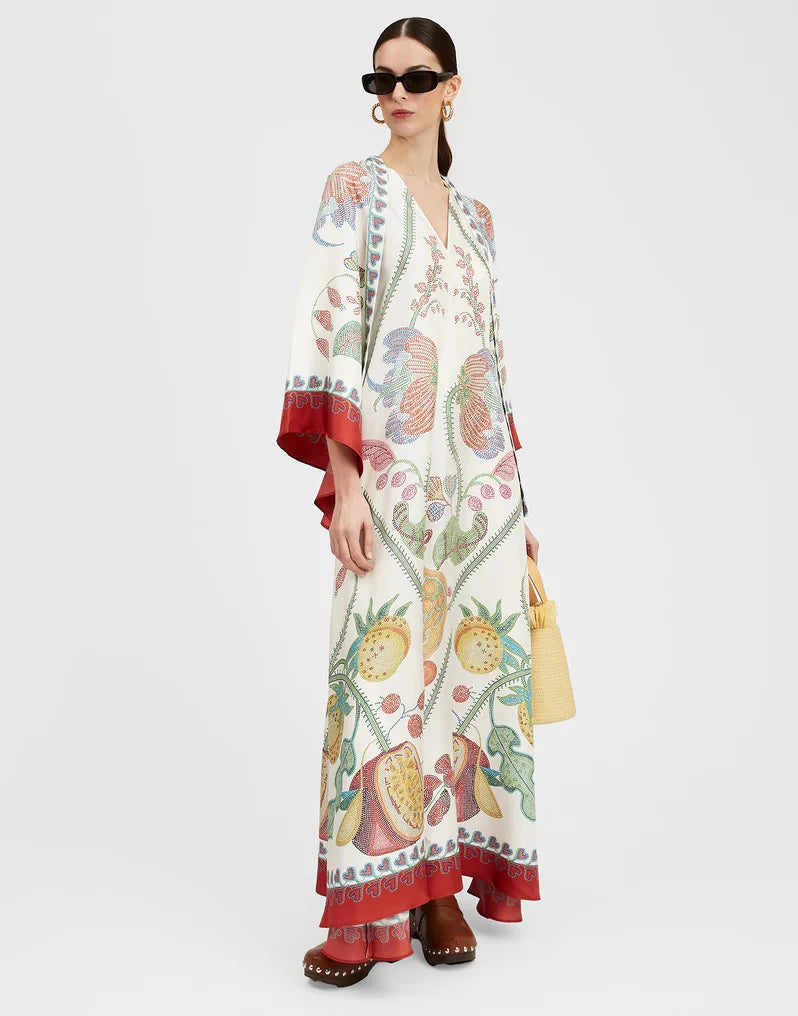 Sculpted Elegance™ Floral Maxi Dress