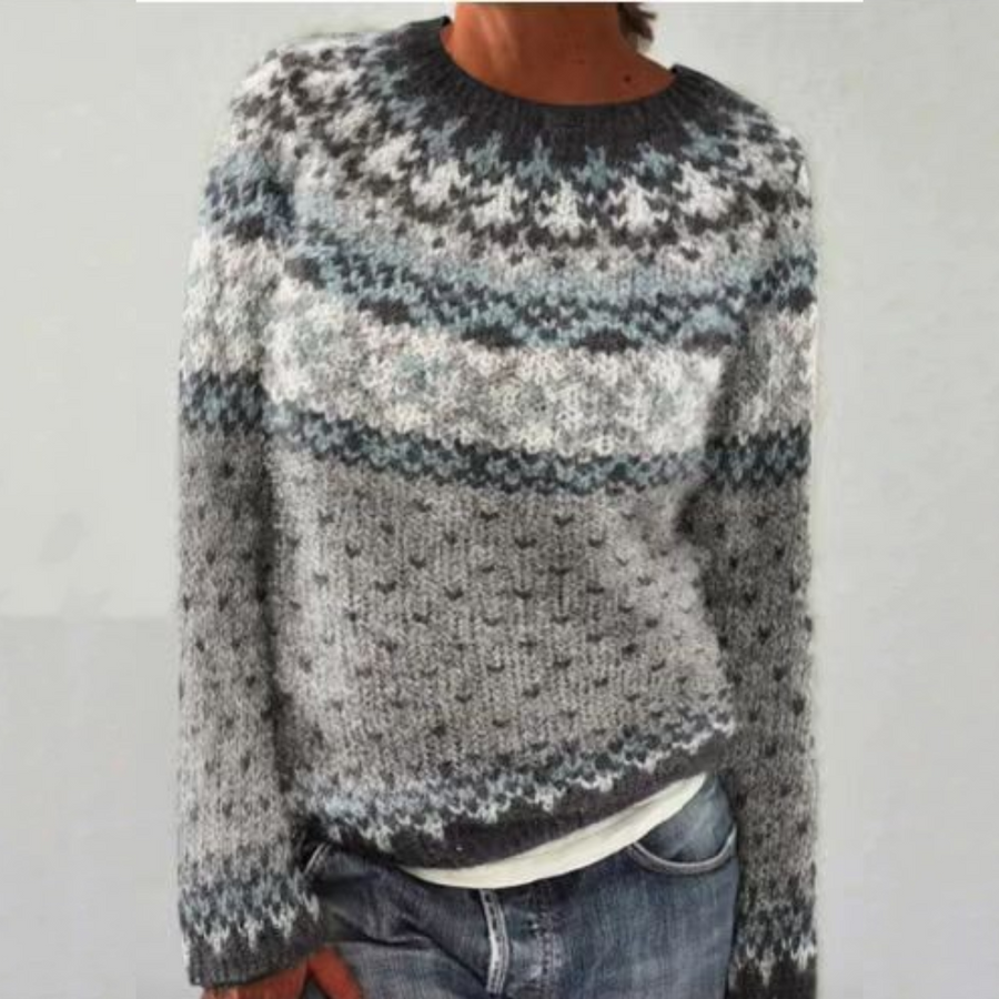 Women’s Fair Isle Crewneck Pullover Sweater