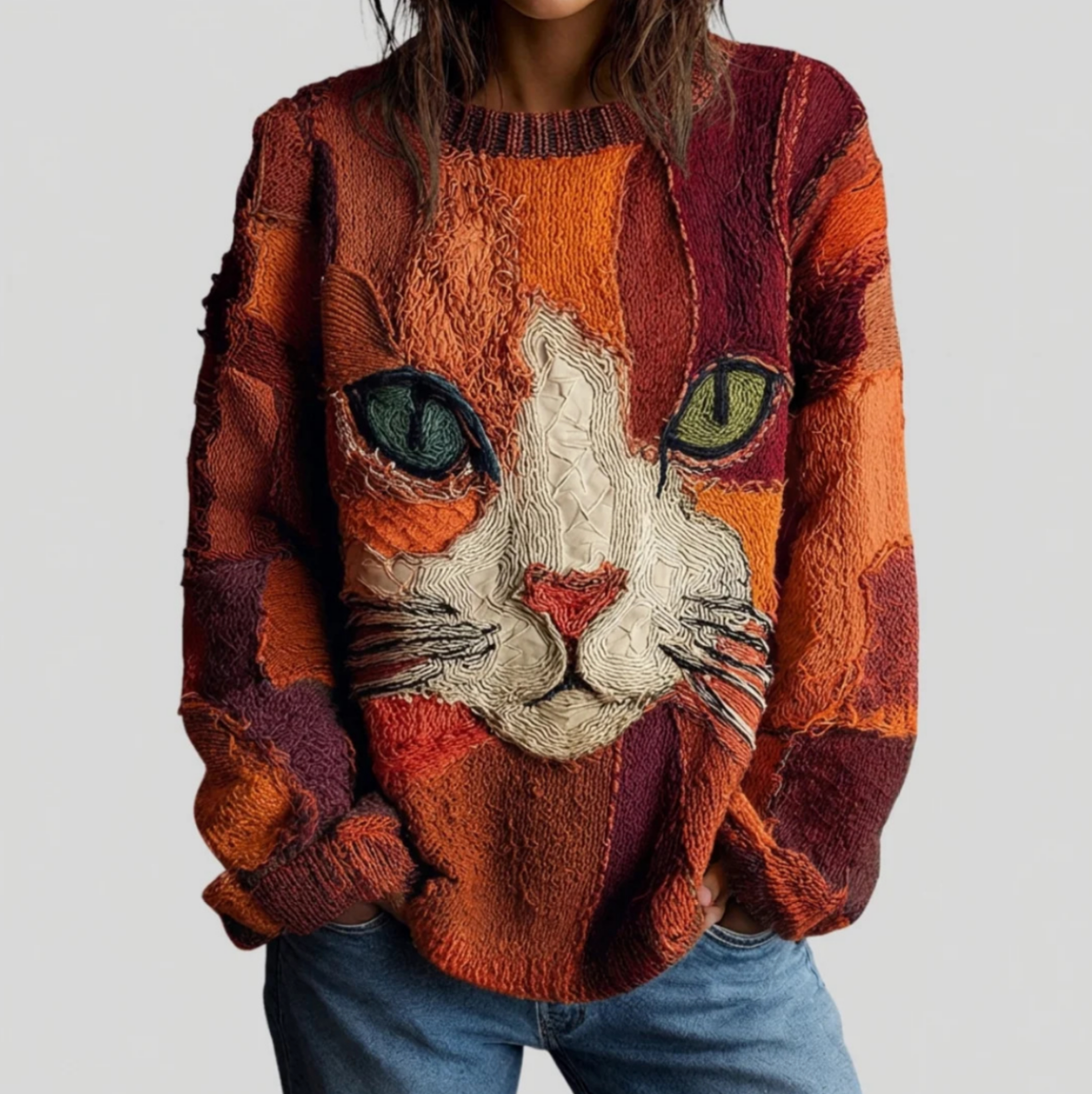 Zaira | Artistic Cat Statement Top