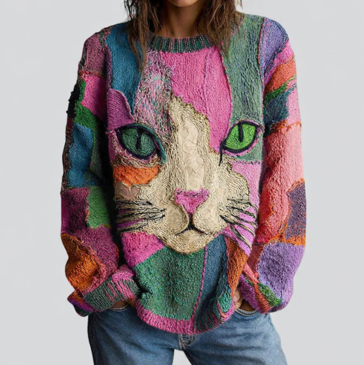 Zaira | Artistic Cat Statement Top