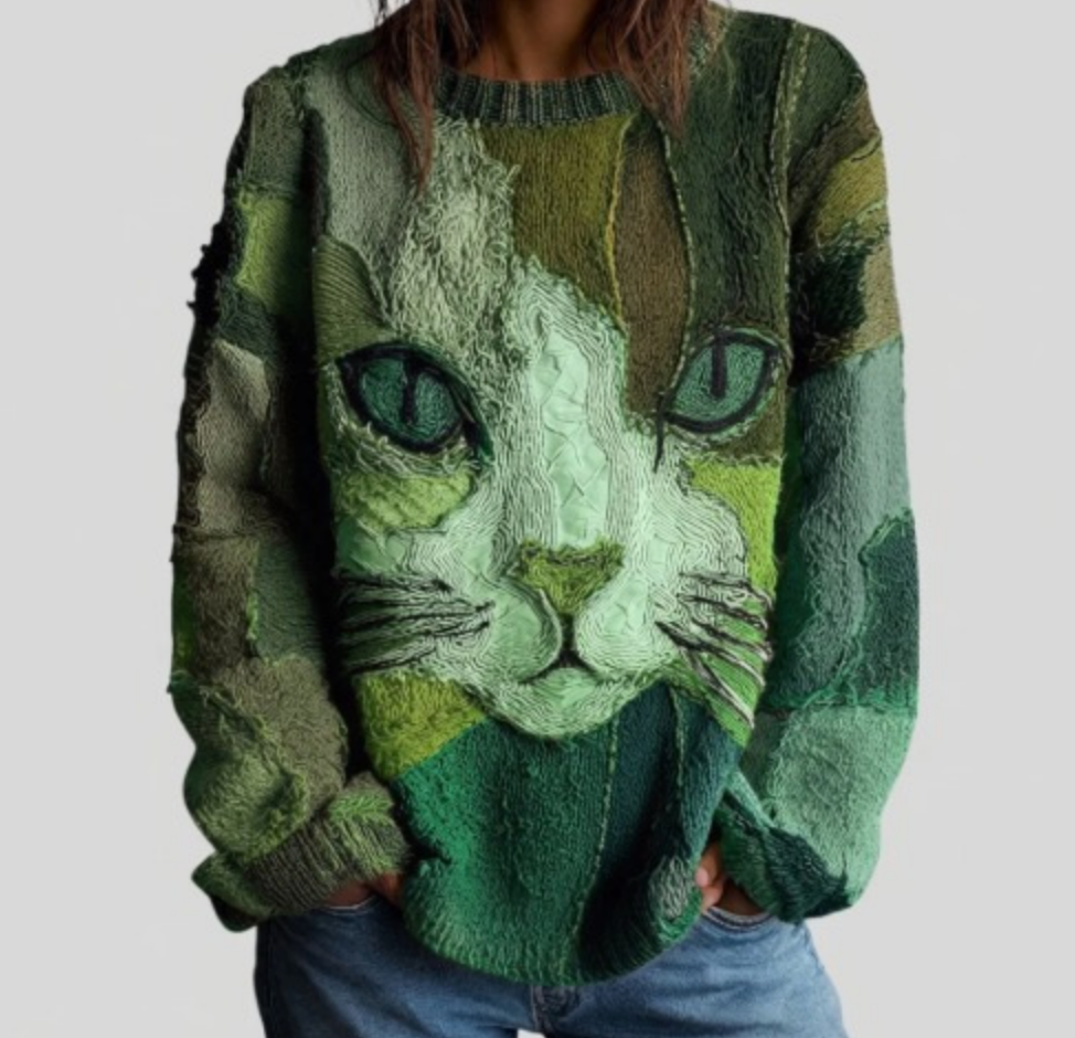 Zaira | Artistic Cat Statement Top