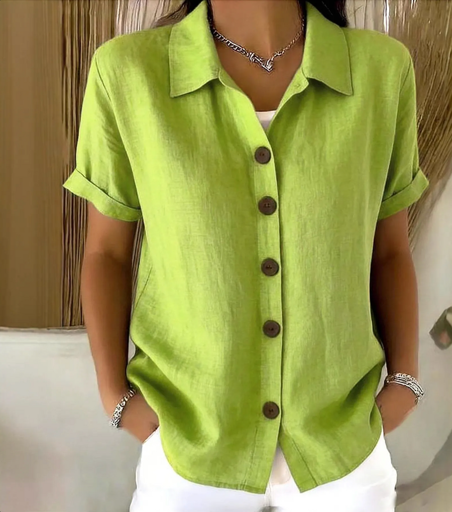 Kate | Linen Button Down Shirt