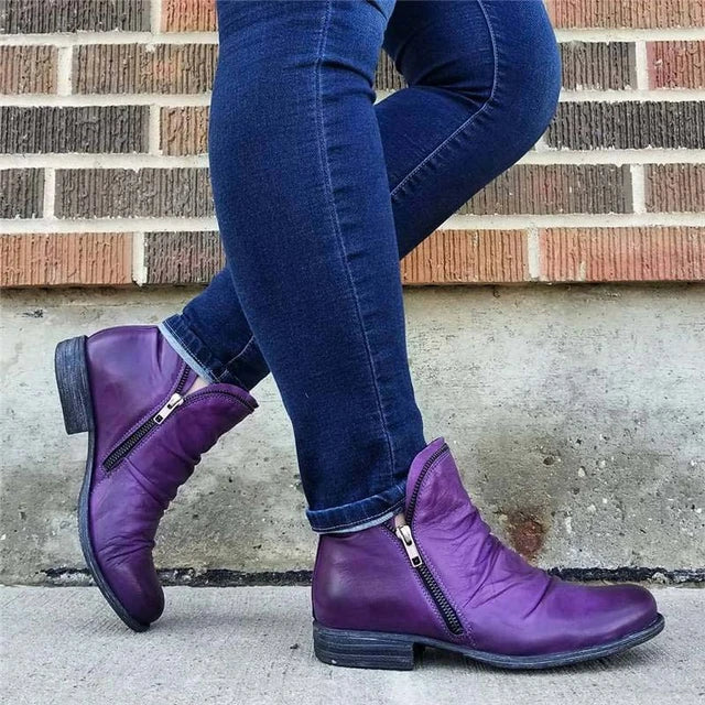 Women’s Water Resistant Side Zip Ankle Support Boots