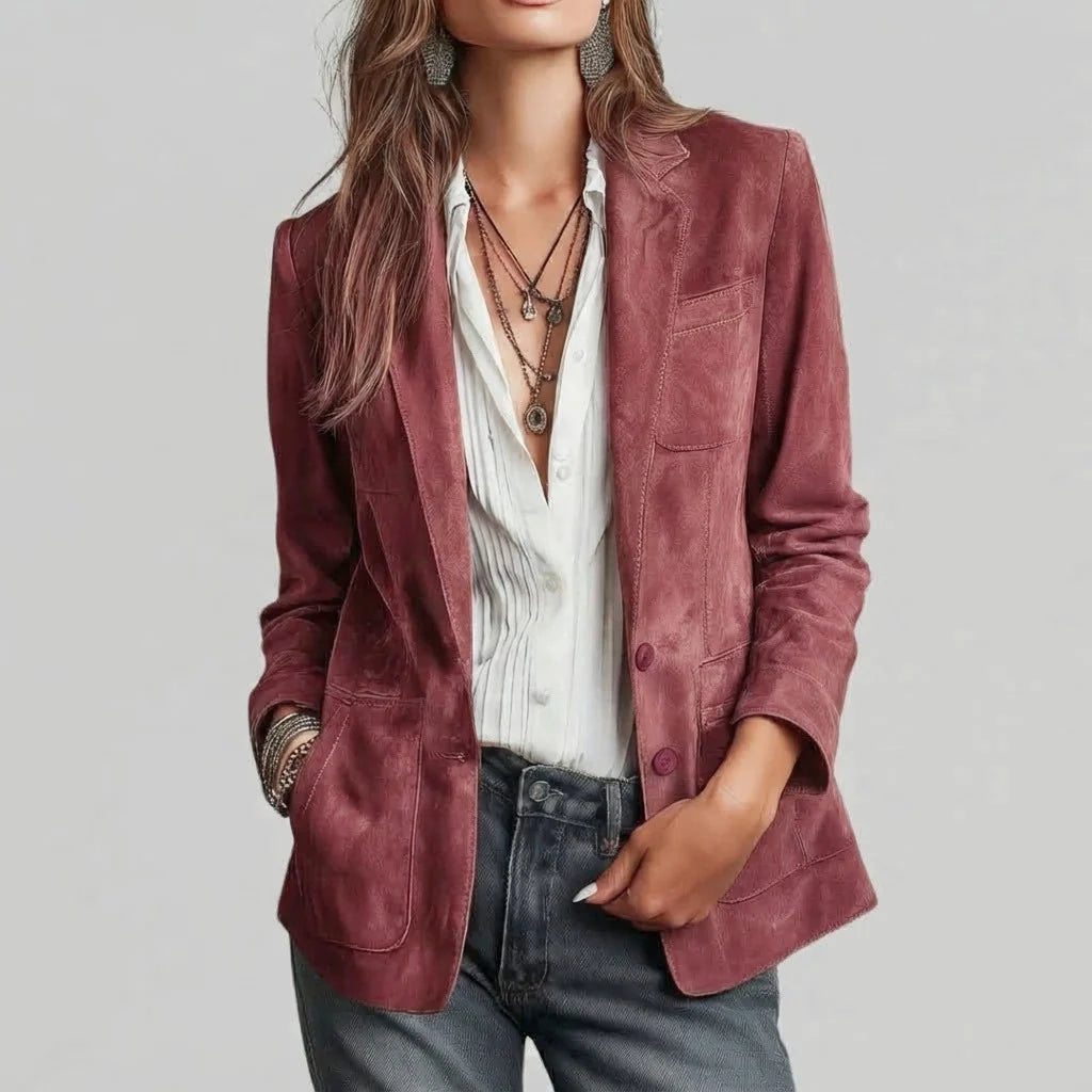 Layla | Soft Suede-Touch Blazer