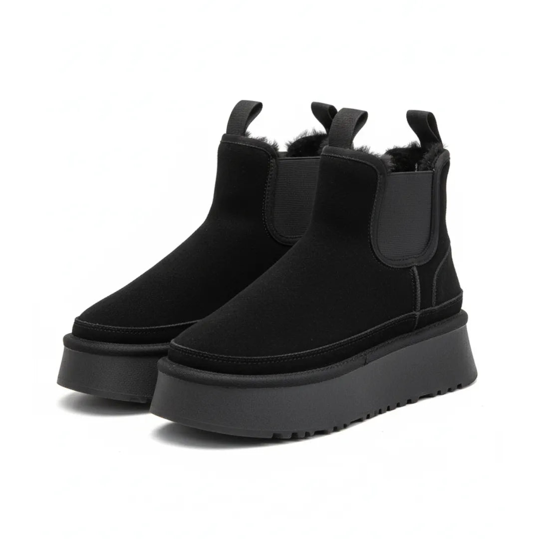 Zinzi | Cozy Ankle Boots Suede Chelsea Style